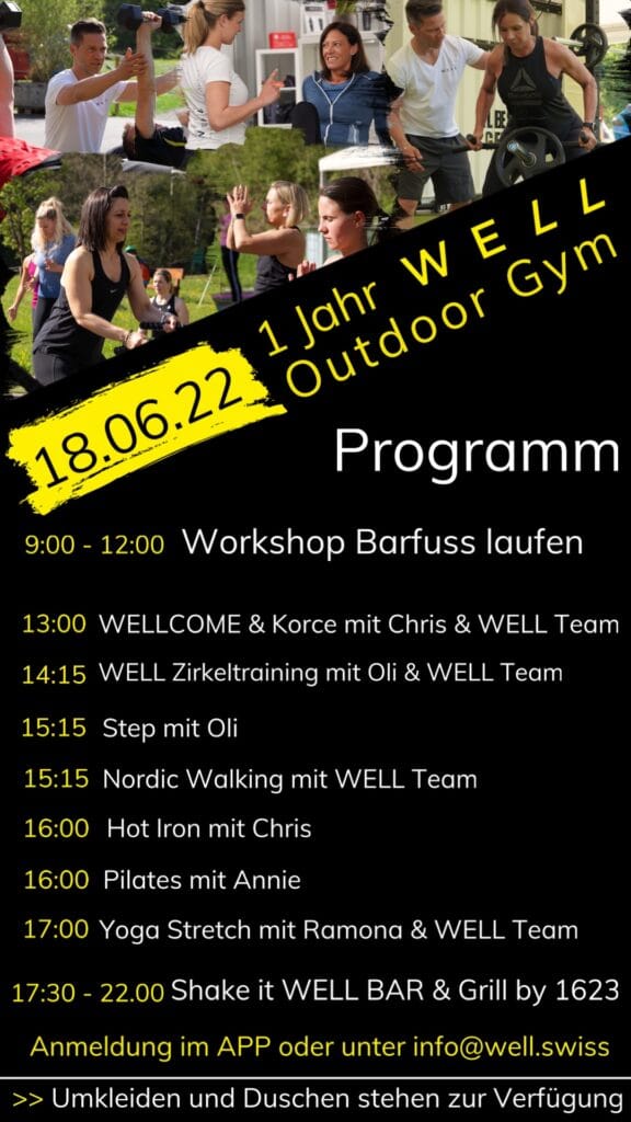 Programm WELL Outdoor Gym