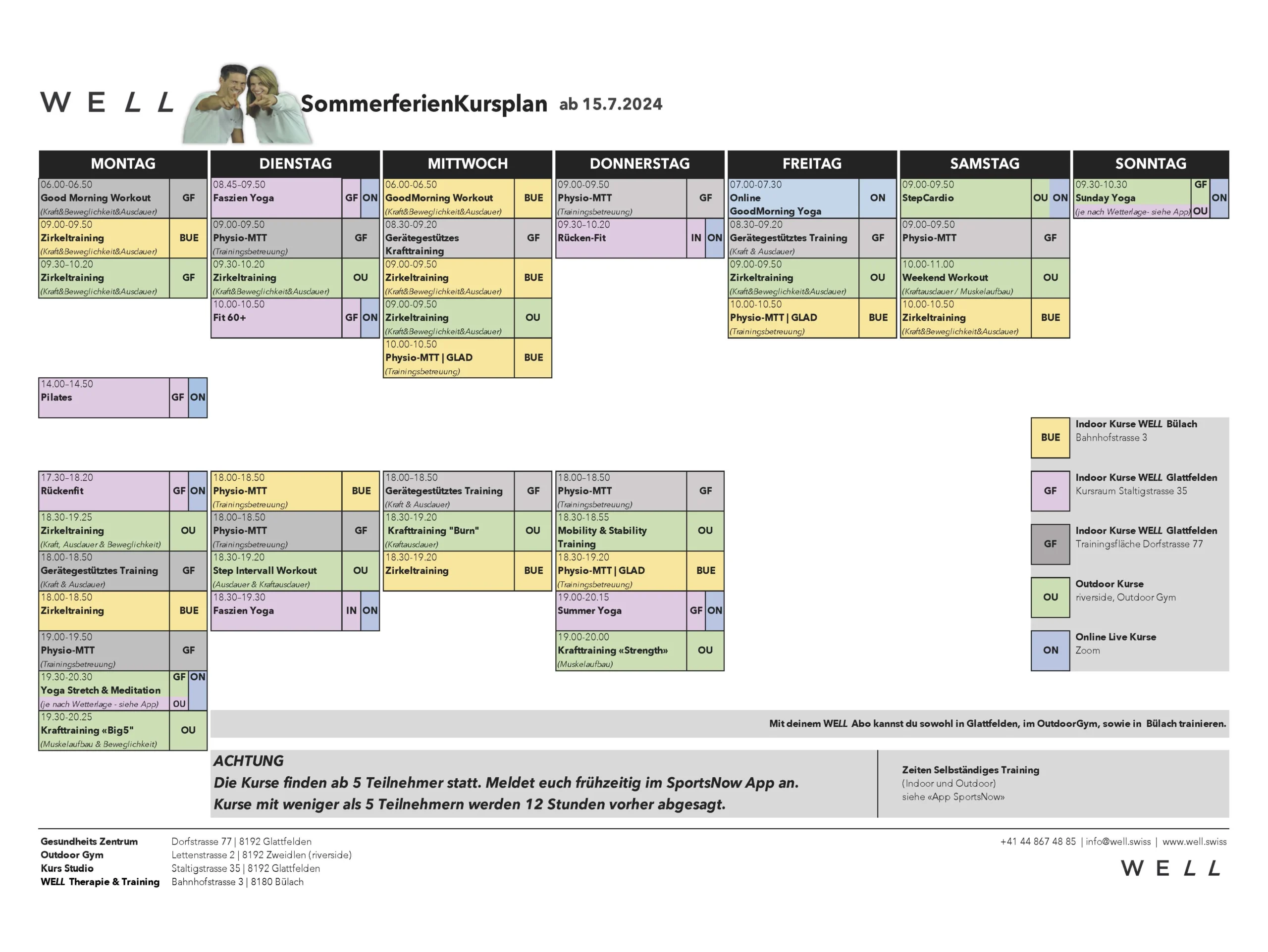 Ferienplan Sommer Ferienkursplan